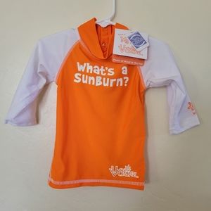 UV Skins Orange Rash Guard UPF 50